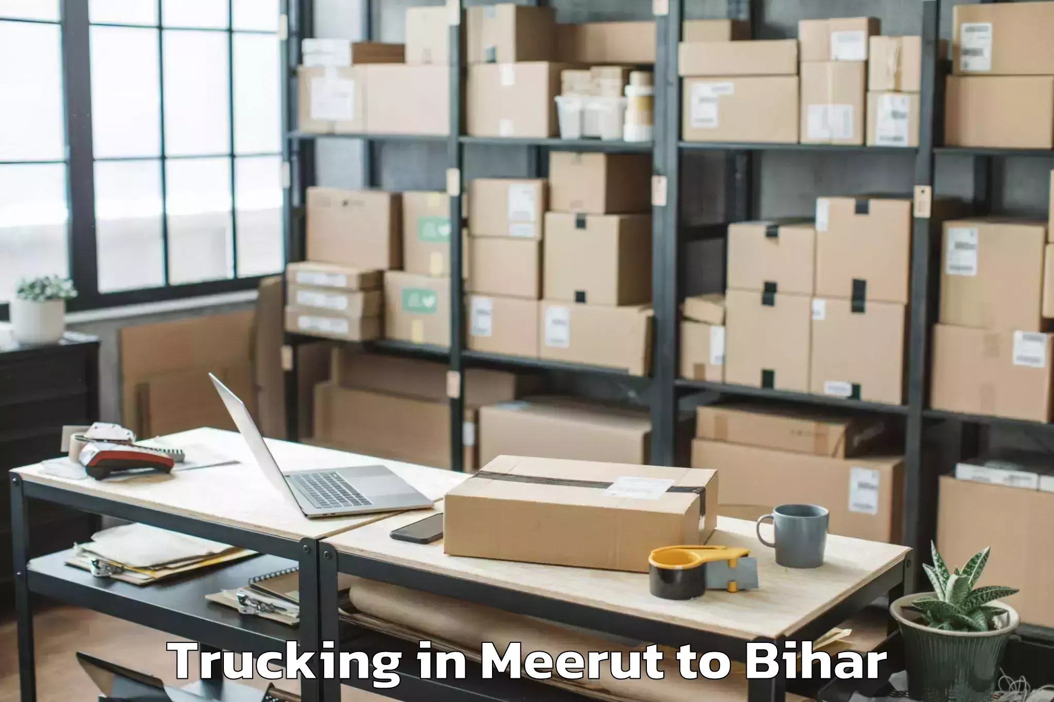 Book Meerut to Arrah Trucking Online